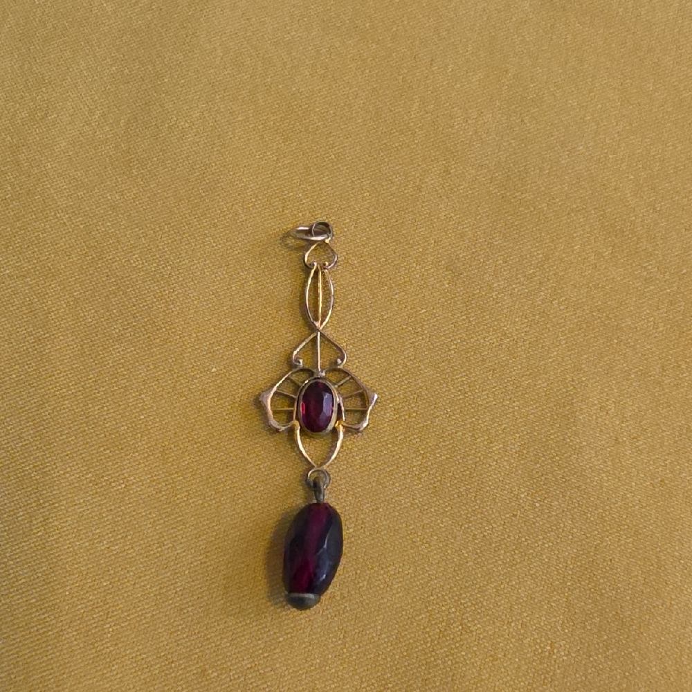 Antique Art Nouveau Lavalier Style Pendant, Likely From the Early 1900s - Picture 6 of 12